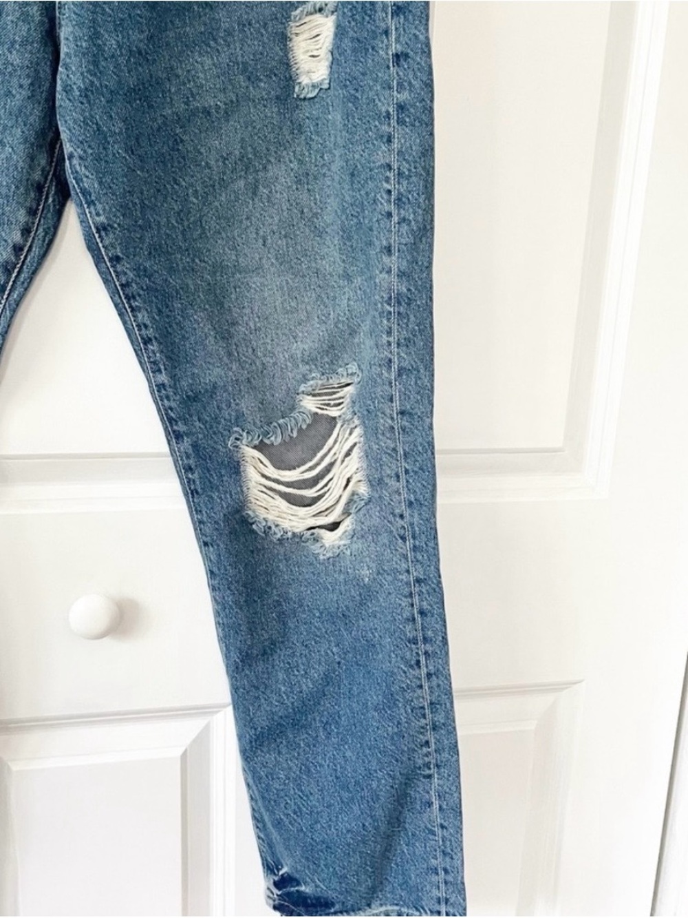 We The Free Distressed Boyfriend Jeans - Blue - Picture 8 of 8